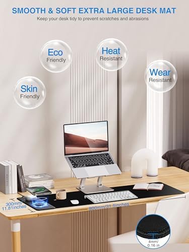 Mouse Pad with 15W Wireless Charging, 31.5"x11.81" XL Large Desk Mat - Image 3