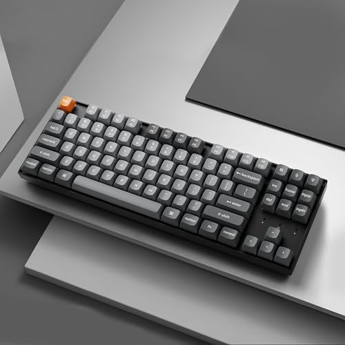 Keychron K8 Max TKL Mechanical Keyboard Wireless, 87 Keys QMK 2.4 GHz/Bluetooth 5.1/Wired Connection, White Backlit with Programmable Keychron Super Red Switch for macOS Windows Linux - Image 7