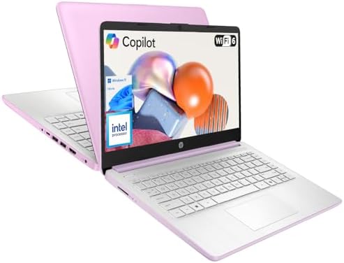 HP Ultrabook 14 Laptop Computer Business Study & Home 2026, MS Office for The Web + Windows 11 Home, Quad-Core Intel CPU, 128GB SSD, WiFi 6, Red by Unknown
