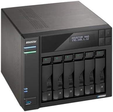 Asustor Lockerstor 6 Gen2+ AS6706T v2 6 Bay NAS, Intel Quad-Core CPU, Dual 5GbE Ports, 8GB DDR4, 4 M.2 SSD Slots, HDMI, Plex Media Server, Network Attached Storage for Video Creators (Diskless) - Image 6