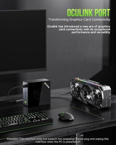 GMKtec Gaming Mini PC AMD Ryzen 9 6950H 32GB DDR5 1TB SSD, Dual NIC LAN 2.5G, WiFi 6, USB3.2, USB-C 4.0, BT5.2, DP, HDMI, Dual Fan - Image 4
