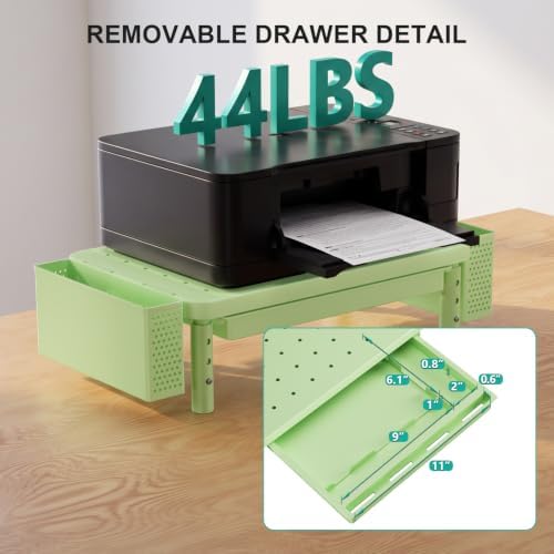 WALI Computer Monitor Stand with Storage and Pen Holder - Image 4