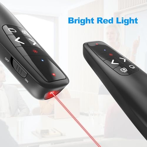 (4 Units) Wireless Presentation Clicker Remote for PowerPoint, Presenter - Image 4