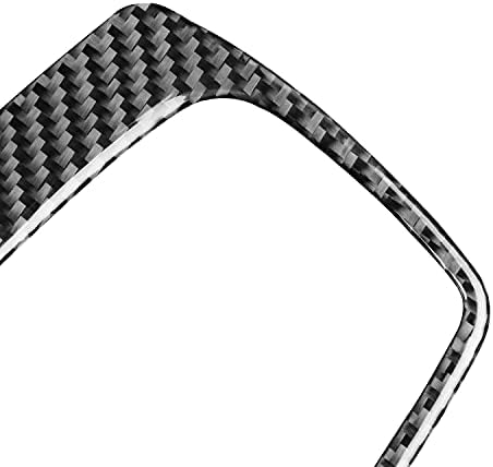 Real Black Carbon Fiber Car Dashboard Central AC Vent A/C Climate Control Panel Trim Sticker Compatible with Benz Smart Fortwo 2011 2012 2013 2014 2015 Auto Interior Accessories 1pc - Image 6