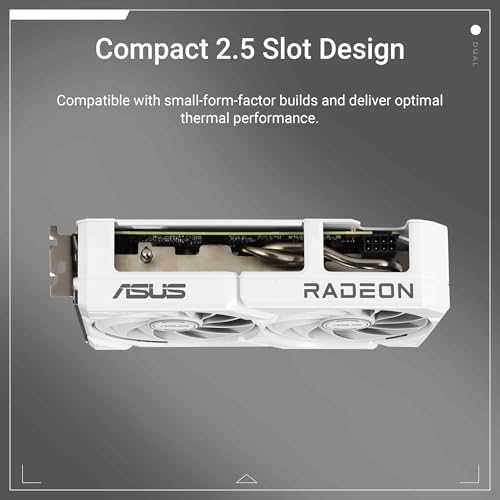 ASUS Dual Radeon RX 9060 XT 16GB GDDR6 White Edition Gaming Graphics Card - Image 2