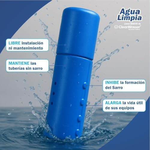 Anti-Tartar for Bathtubs and Cisterns, Removes Pipe Tartar, Prevents Tartar Formation in Faucets and Showers, CleanWasser Clean Water Cartridge for 1,100 Liters - Image 3
