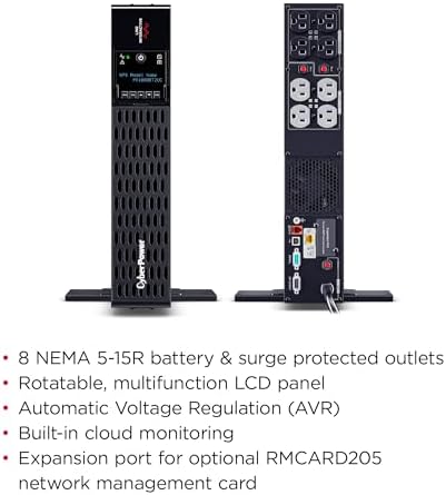 CyberPower PR1000RT2UC Smart App Sinewave UPS Battery Backup - Image 3