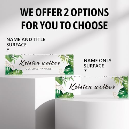 Name Plate for Desk, Desk Name Plate Personalized Office Desk Decor for Women and Men, Custom Employee Appreciation Gifts Office Gifts for Boss, Manager, Co-Worker, Teacher, Nurse - Image 4