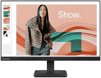 Lenovo L24-4e - Office Monitor - 23.8" FHD IPS Display - 100Hz Refresh Rate - 4 ms MPRT - 99% sRGB - Raven Black - Tilt Stand by Unknown