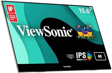 ViewSonic VX1655-4K 16 Inch 4K UHD Portable Monitor, IPS Second Screen by ViewSonicCorporation