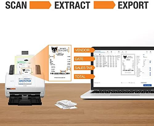 Epson RapidReceipt RR-600W Wireless Desktop Color Duplex Receipt and Document Scanner with Receipt Management Software, Touchscreen and Auto Document Feeder. Full 1-Year Limited Warranty (Renewed) - Image 3