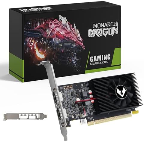 MOUGOL AMD Radeon R7 350 4GB GDDR3 Low Profile Graphics Card, 2*HDMI Port by MOUGOLOfficial