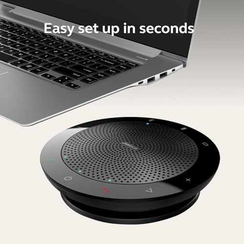 Jabra Speak 510 (2025 Edition) Portable, USB or Wireless Bluetooth Speaker Meetings and Calls with Crystal-Clear Sound, Works with Microsoft Teams, Black - Image 4