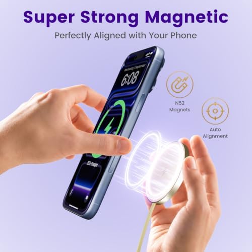 15W Wireless Charger for Apple MagSafe Charger, Magnetic Fast Charging Pad - Image 5