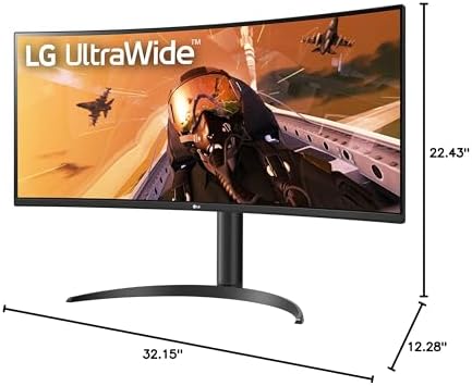 LG UltraWide QHD 34-Inch Curved Computer Monitor 34WQ73A-B, IPS with HDR 10 Compatibility, Built-In-KVM, and USB Type-C, Black - Image 5