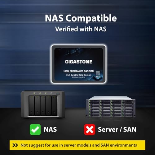 Gigastone 4TB High Endurance SSD Up to 530MB/s SLC Caching 24/7 Reliable for Gaming/PC/NAS SSD 5-Year Warranty 2.5" SATA Internal Solid State Drives RAID Disk - Image 5