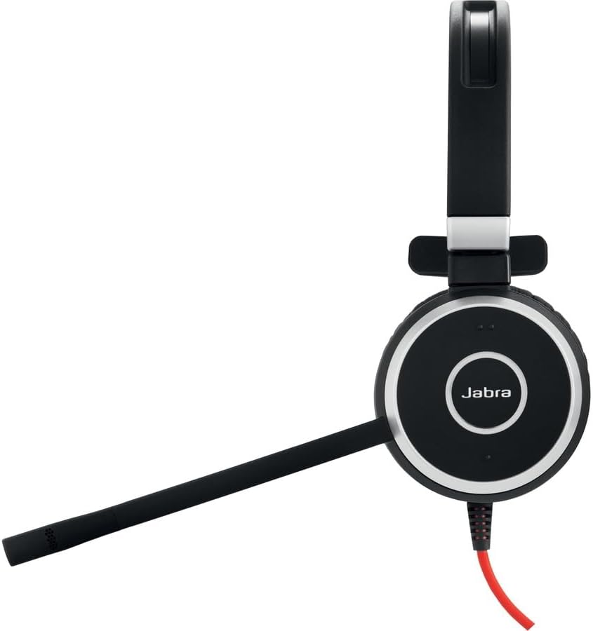 Jabra Evolve 40 UC Professional Wired Headset, Mono – Telephone Headset for Greater Productivity, Superior Sound for Calls and Music, 3.5mm Jack/USB Connection, All-Day Comfort Design, UC Optimized - Image 2