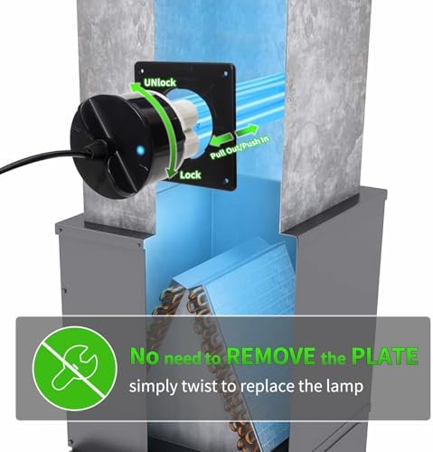 80W UV Light for HVAC Systems- Ozone-Free Commercial/Whole House Duct UVC Lamp with Ceramic Base, Dual H-Tube 99.9% Efficiency with 253.7nm, for Hotel, Mall, School, Hospitals and other large places - Image 3