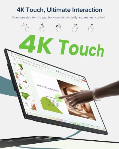 EVICIV Portable Monitor 4K Touchscreen 15.6", 3840 * 2160 UHD, 125% sRGB - Image 2