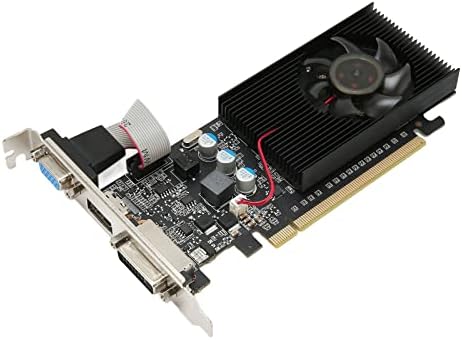 GT210 Graphics Card, DDR3 1GB 64bit Gaming Graphics Card with DVI VGA Ports, PCIe 2.0, Supports for DirectX10.1, Computer Graphics Card for Office by Dpofirs