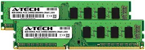 A-Tech 16GB Kit (2x8GB) DDR3/DDR3L 1866MHz PC3L-14900 (PC3-14900) CL13 UDIMM 2Rx8 1.35V Non-ECC DIMM 240-Pin Desktop RAM Memory Upgrade Modules - Image 2