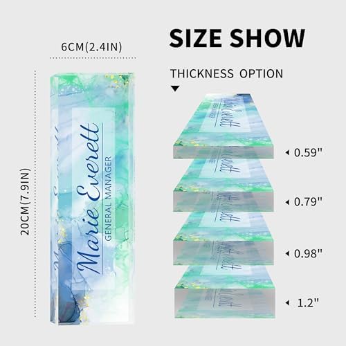 Custom Acrylic Name Plate for Desk, Personalize Office Decor - Image 7