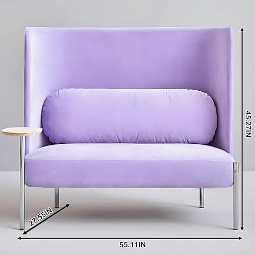 Privacy Seat - Office Guest & Reception Chairs with Purple Modern Shades,Privacy Chair&Modular Seating Includes High Privacy Backrest for Meeting Room,Study,Recreation Area (Purple) - Image 2