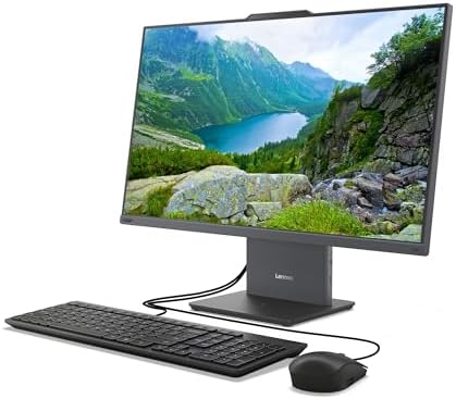Lenovo ThinkCentre All-in-One Desktop Computer, 24" FHD IPS Display, 6-core Intel Core i3-1315U Processor, 32GB DDR5, 1TB SSD, Wi-Fi 6, USB-C, HDMI in&Out, Wired KB&Mouse, Windows 11 Pro - Image 3
