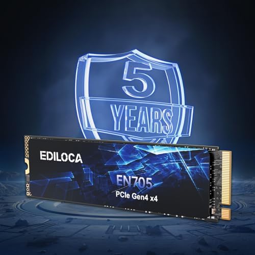 Ediloca 500GB SSD NVMe M.2 2280 PCIe Gen4 x4 Internal Solid State Drive for PS5, Gaming PC and Laptop, Up to 4300MB/s, with Dynamic SLC Cache (EN705) - Image 3