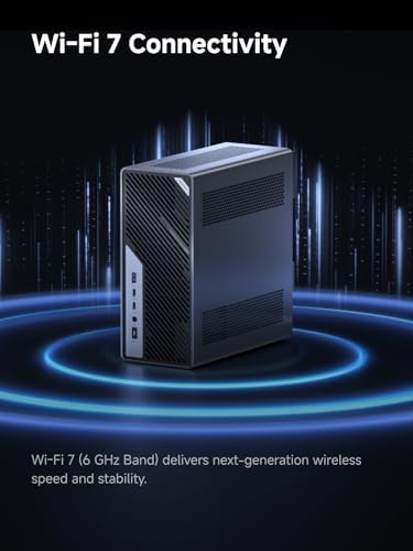 MINISFORUM MS-02 Ultra Workstation Mini PC, Intel Core Ultra 9 285HX (24C/24T, up to 5.5GHz), PCIe 5.0 x16, 32GB RAM 1TB SSD,USB4 v2 80Gbps, Dual 25GbE+10GbE+2.5GbE, Wi-Fi 7, 350W PSU - Image 5