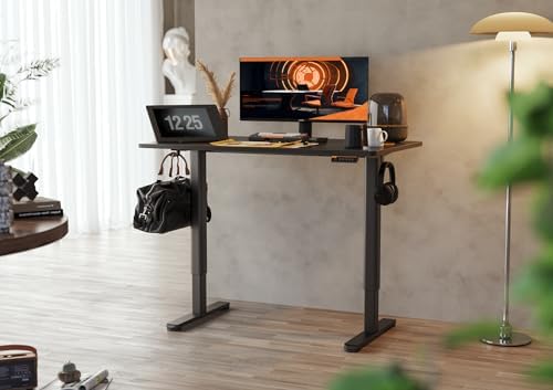 Claiks Electric Height Adjustable Standing Desk, 40x24 Inch, Black - Image 2