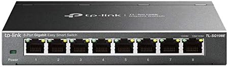 TP-Link 8 Port Gigabit Switch | Easy Smart Managed | Plug & Play | Desktop/Wall-Mount | Sturdy Metal w/ Shielded Ports | Support QoS, Vlan, IGMP and LAG (TL-SG108E) - Image 7