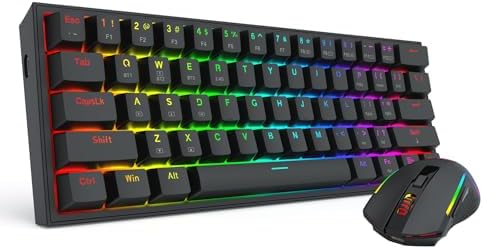 Redragon S144 Combo, K617 PRO 60% Wireless Gaming Keyboard + 7200 DPI Mouse - Image 3