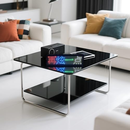 Programmable LED Name Badge, Customizable RGB Display, Mobile App-Controlled, Rechargeable, for Events, Business, Services, 3.4 x 0.9 in Screen - Image 3