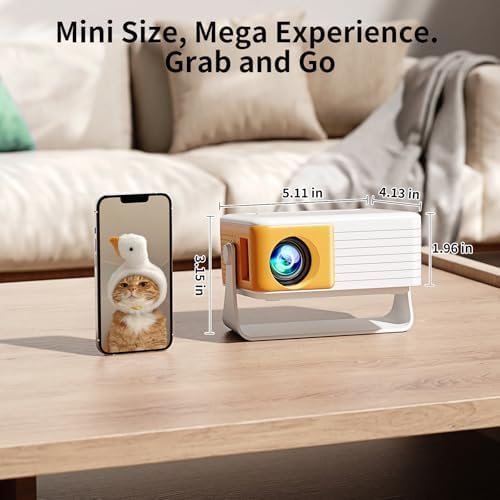 Yoton Y3 Mini Projector, Ultra-Compact 317g, 360° Stand, Auto Keystone - Image 7