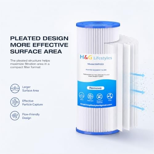 H&G Lifestyles 5Micron Water Filter 10 x 4.5 Sediment Filter for Well Water - Image 4
