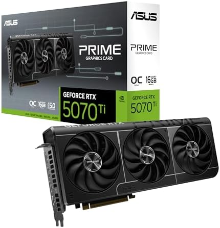 ASUS Prime GeForce RTX 5070 Ti 16GB GDDR7 OC Edition Gaming Graphics Card by Unknown