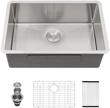 28 Inch Undermount Stainless Steel Kitchen Sink by Couoko