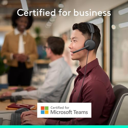 Logitech Zone Wired 2 for Business Headset - Teams - Graphite - Image 2