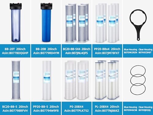 Geekpure 20 Inch Whole House Water Filter Housing-Fit 4.5" x 20" Filter - Image 6