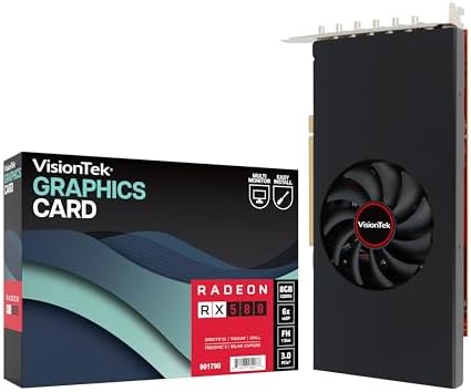 VisionTek AMD Radeon RX 580 8GB GDDR5 6X Mini DP Graphics Card by Unknown