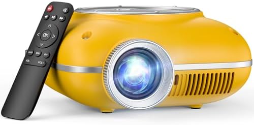 HOMPOW Mini Projector, 1080P Supported Portable Bluetooth projector by HOMPOW