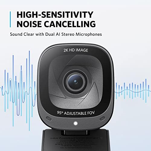 Anker PowerConf C200 2K Webcam for PC/Laptop/Mac, Low-Light Correction - Image 6