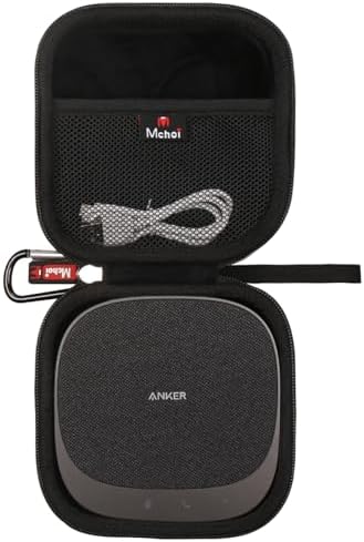 Mchoi Hard Storage Case Fits for Anker PowerConf S330 USB Speakerphone/for EMEET Conference Speakerphone M0 Plus, Conference Microphone for Home Office, Case Only - Image 3