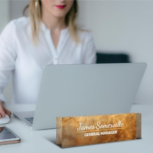 Desk Name Plate Personalized, Custom Name Plate for Desk, Acrylic Desktop Accessories, Office Gift & Decor for Women Men, Teacher Nurse Boss Employee Appreciation Gifts - Image 6