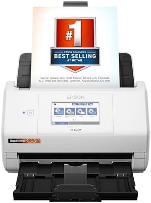 Epson RapidReceipt RR-600W Wireless Desktop Color Two-Sided Receipt Scanner by Unknown