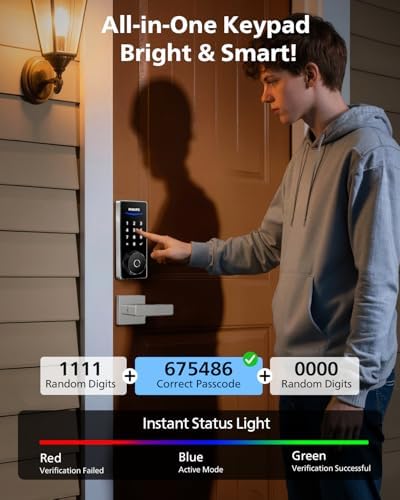 Philips Wi-Fi Smart Deadbolt Lock with 2 Handle, Keypad Front Door Lock Set - Image 6