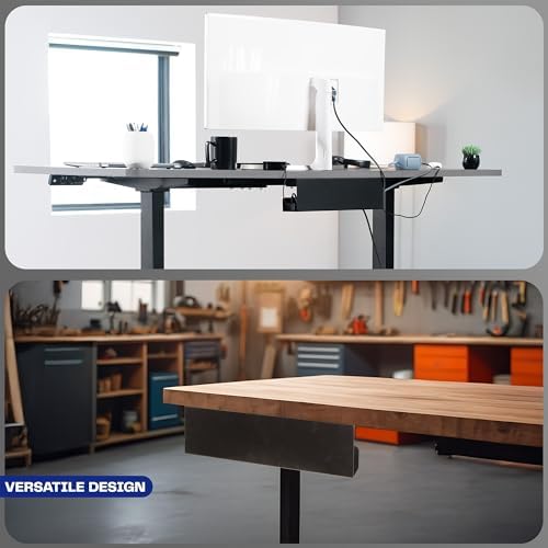 VIVO Low Profile 17 in Under Desk Cable Management Tray - Image 6