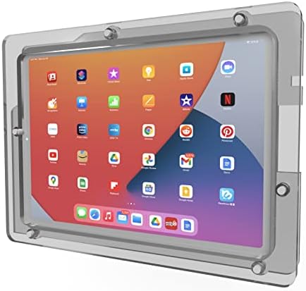 Anti-Theft Acrylic VESA Enclosure for Apple iPad Pro 11" 1st, 2nd, 3rd, 4th gen. with Free Wall Mount Kit & 90-Degree Angle USB C Cable (iPad Pro 11 1/2/3/4, Clear) - Image 4