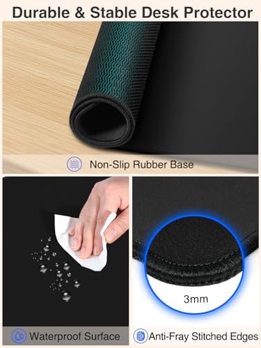 Wireless Charging Mouse Pad, 31.5"x15.8" Large Desk Mat, Smooth Glide - Image 6